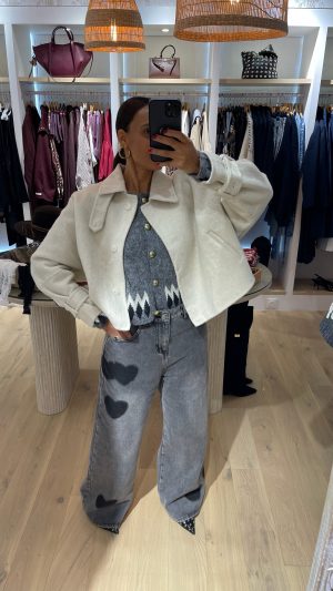 Veste courte en laine