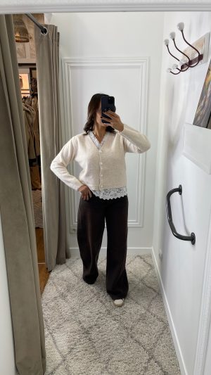 Gilet combiné dentelle